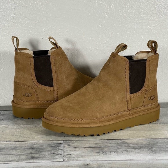 UGG Men’s Neumel Chelsea Boot - Chestnut - Sz - 8 . US - Picture 1 of 11